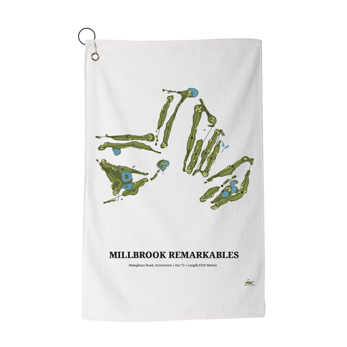 Millbrook Remarkables Art Golf Towel