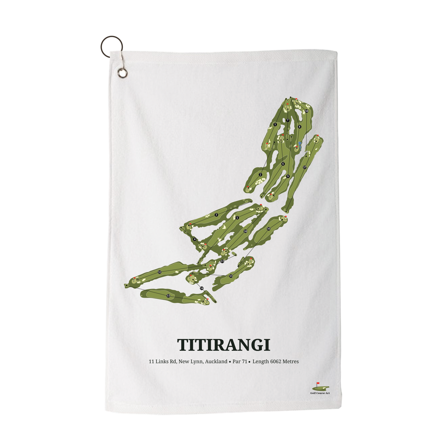 Titirangi Art Golf Towel