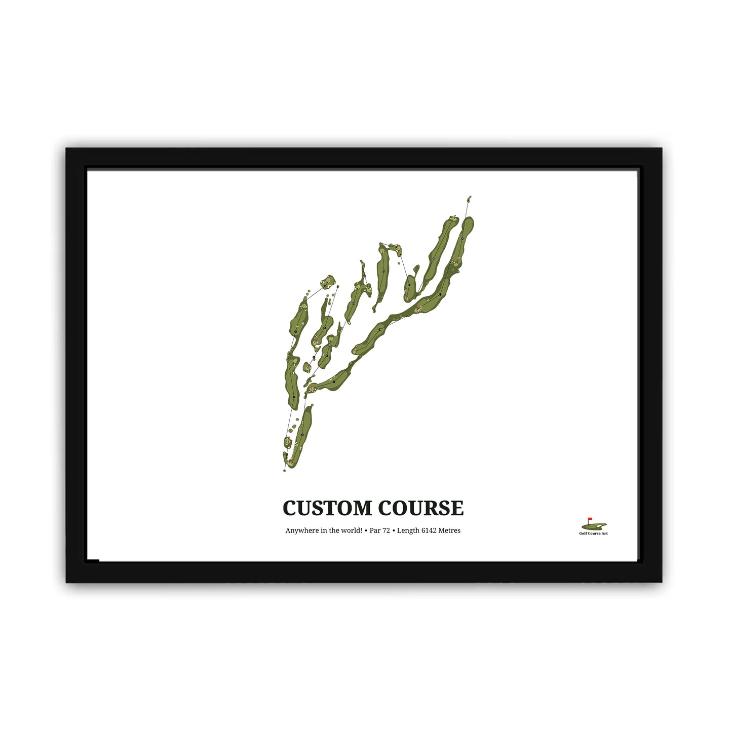 Golf Course Art Custom Course