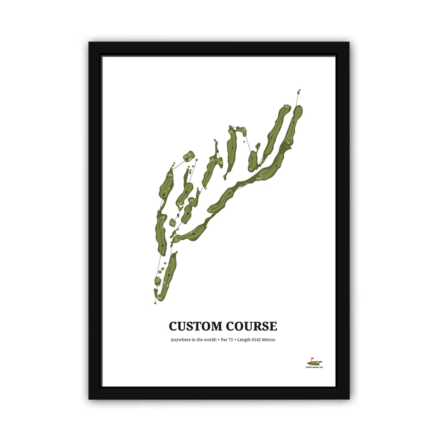 Golf Course Art Custom Course