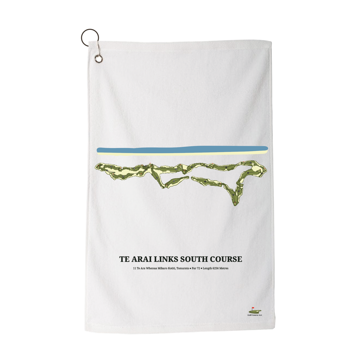Te Arai South Art Golf Towel