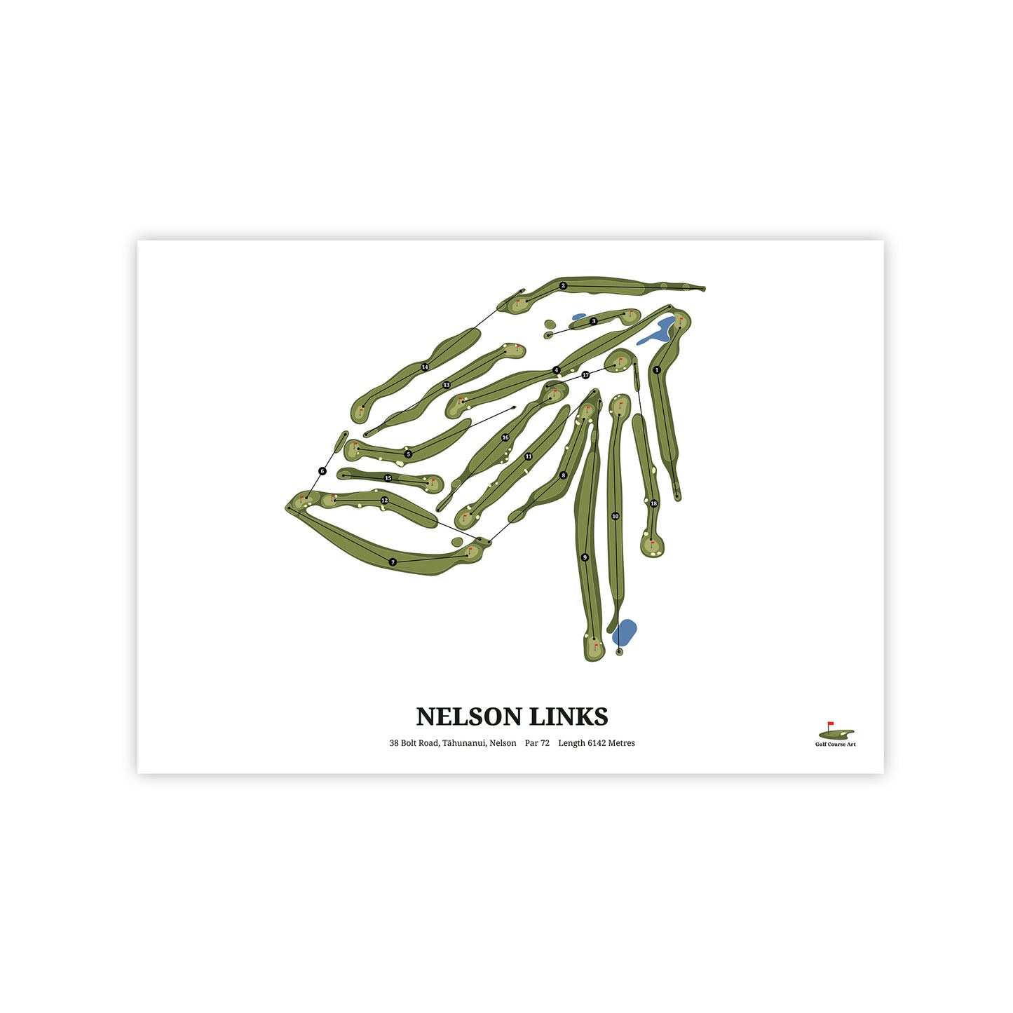 Nelson Golf Course Art